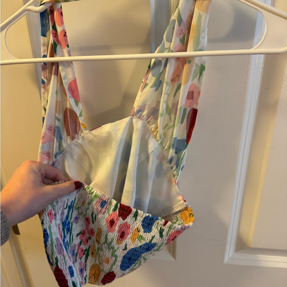 Floral Halter Top One Piece